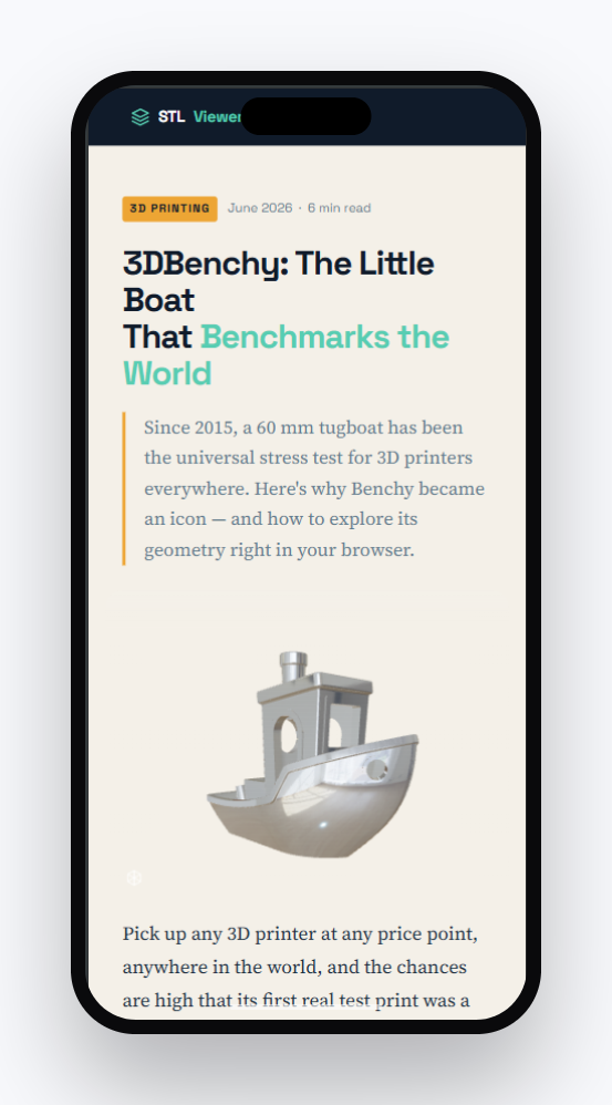 The embed scales responsively on mobile screens Placeholder — replace with a screenshot of the embedded viewer on a mobile phone, showing it scaled responsively within a page